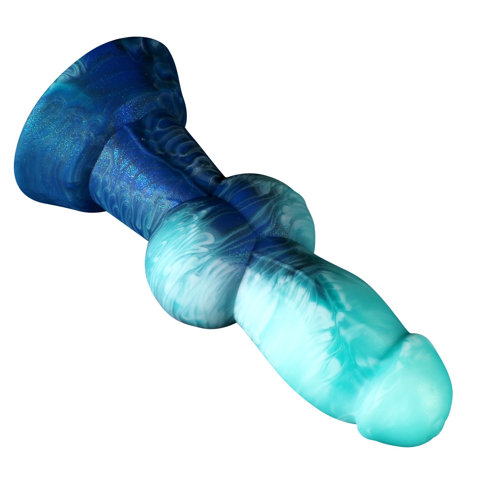 6 Inch Green Silicone Knotted Dog Dildo Xoxomoving