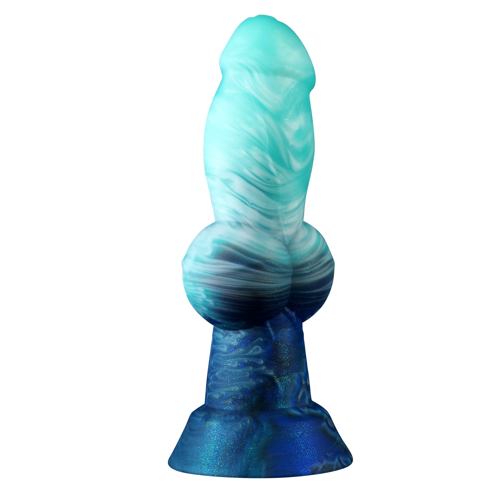 6 Inch Green Silicone Knotted Dog Dildo Xoxomoving