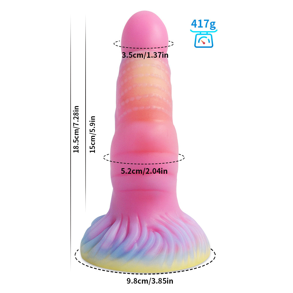 7 Inch Silicone Glow In The Dark Fantasy Dragon Dildo Xoxomoving