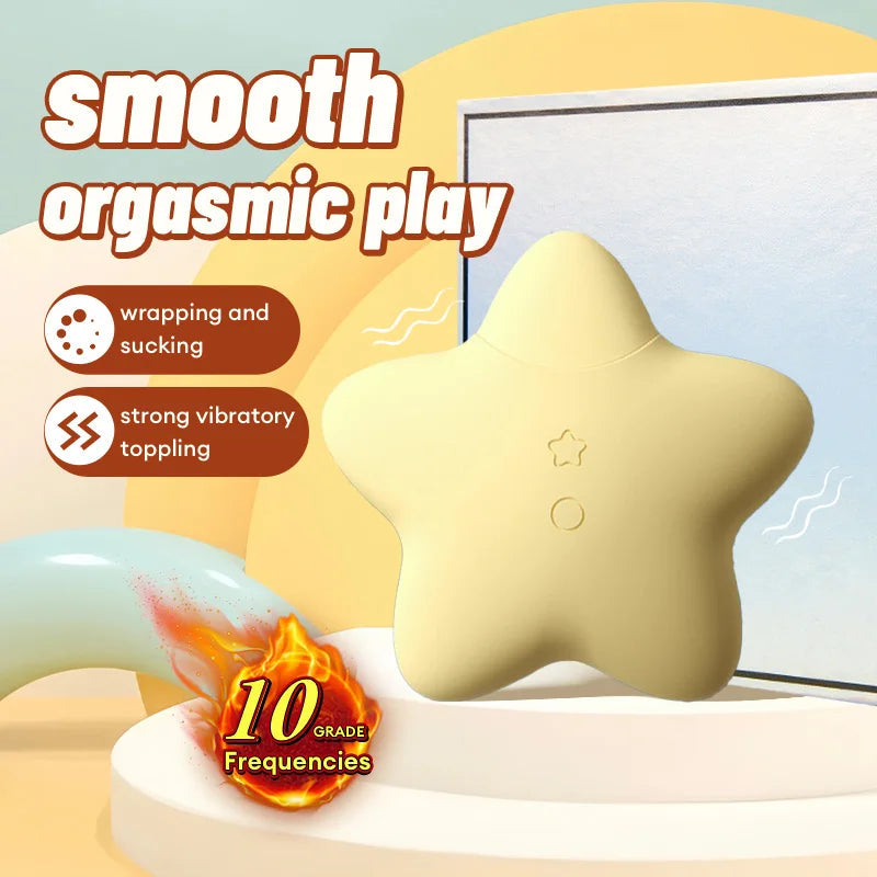 Starry sky projection light vibrator sucking vibration fun wireless charging-Xoxomoving Xoxomoving