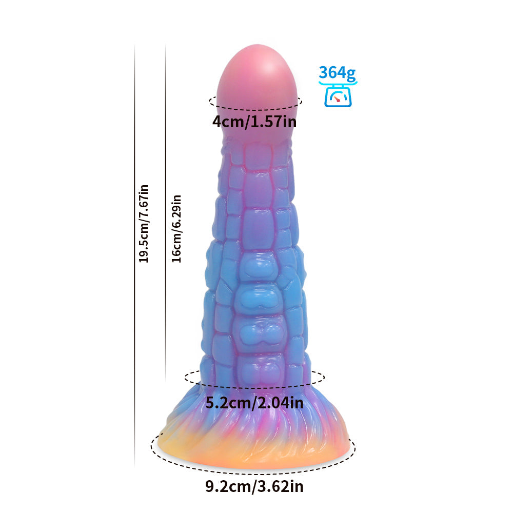 7 inch Alien Anal Glow In The Dark Dildo Xoxomoving