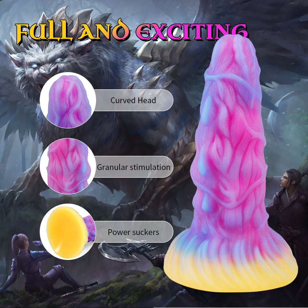 7 Inch Silicone Fantasy Lion Monster Dildo Xoxomoving