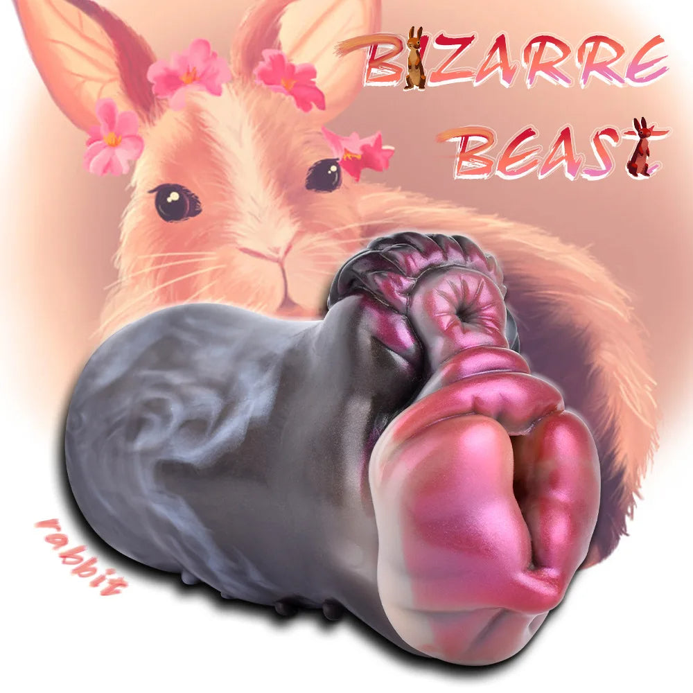 Rabbit Vagina Pocket Pussy Male Masturbator - Realistic Animal Blowjob Mens Masturbation Cup Xoxomoving