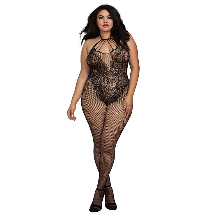 Fishnet Teddy Bodystocking Xoxomoving