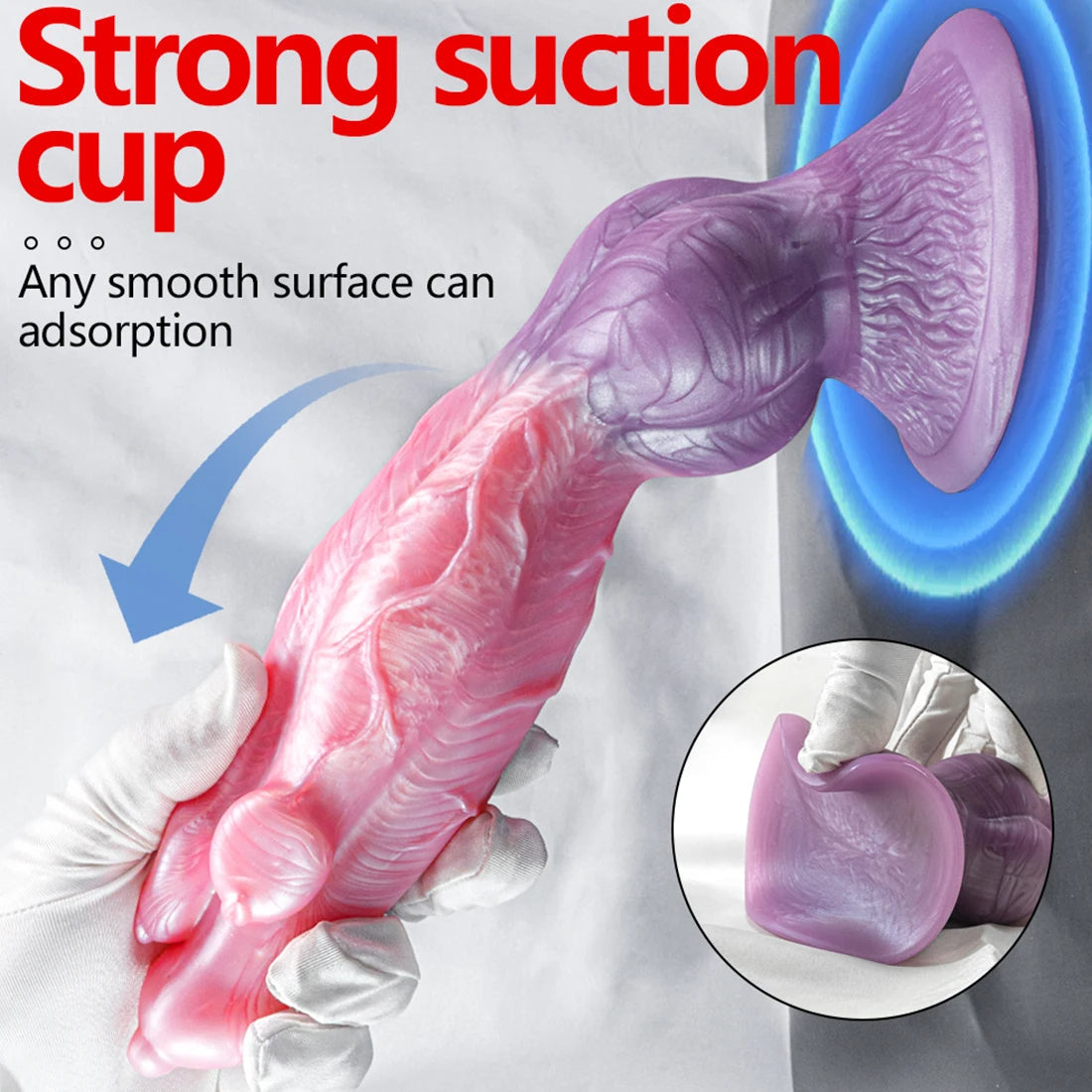 9 Inch Variant Three Head Dog Dildo Xoxomoving