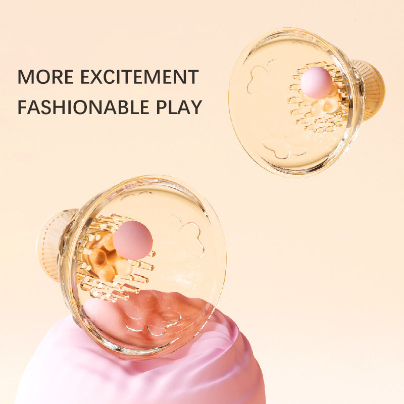 Xoxomoving - Heart Cup Breast Massager Rotating Tease Female Sex Toy Xoxomoving