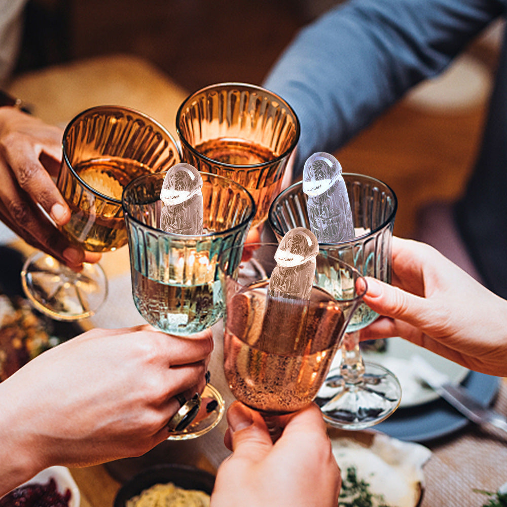 Xoxomoving - Food grade silicone ice lattice mould party prank props whiskey ice cubes Xoxomoving