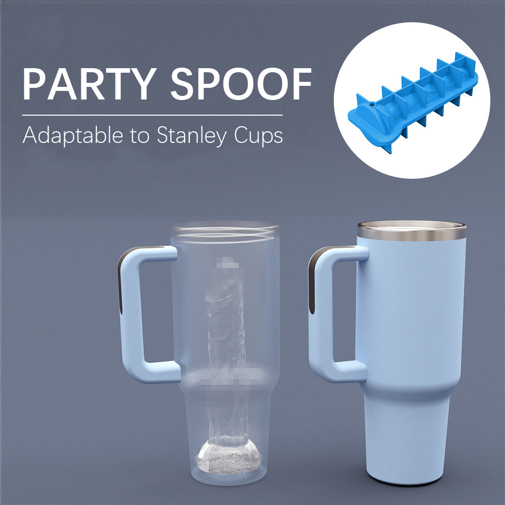 Xoxomoving - Food grade silicone ice lattice mould party prank props whiskey ice cubes Xoxomoving