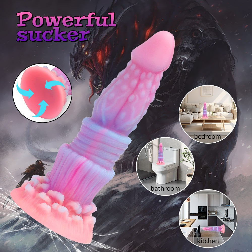 7 Inch Glow In The Dark Monster Dildo Xoxomoving