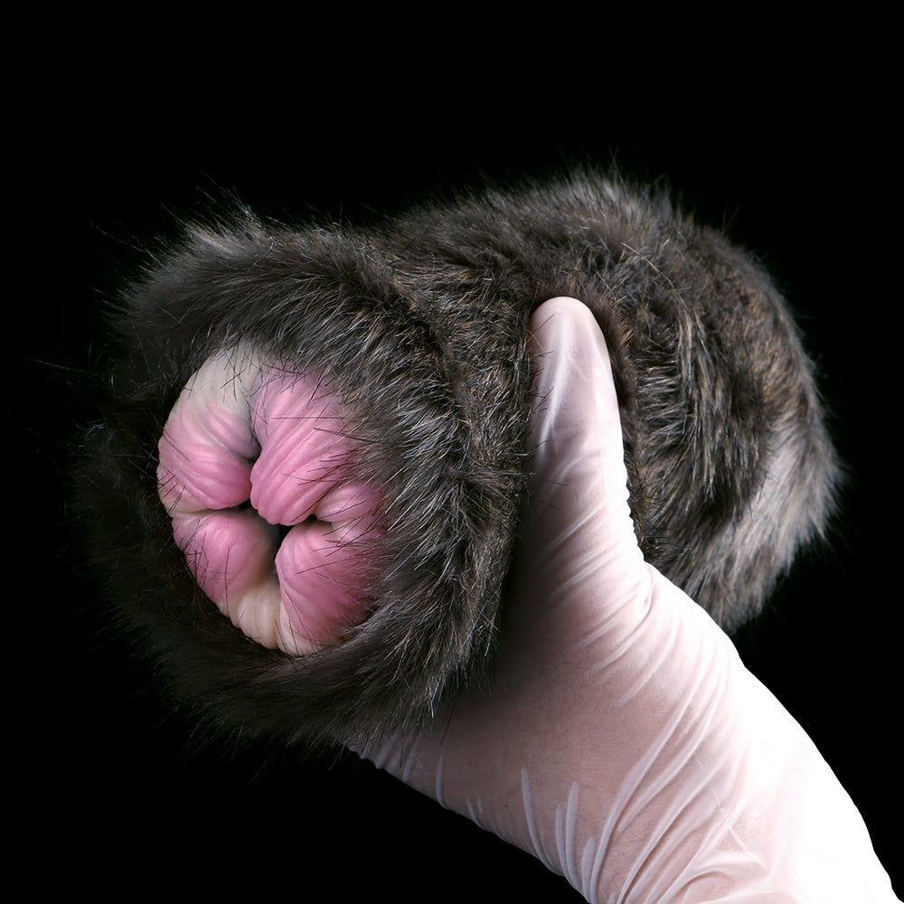 Black Cat Pussy Masturbaton Cup Sex Toy for Men - Furry Animal Vagina Penis Massage Male Masturbator Xoxomoving