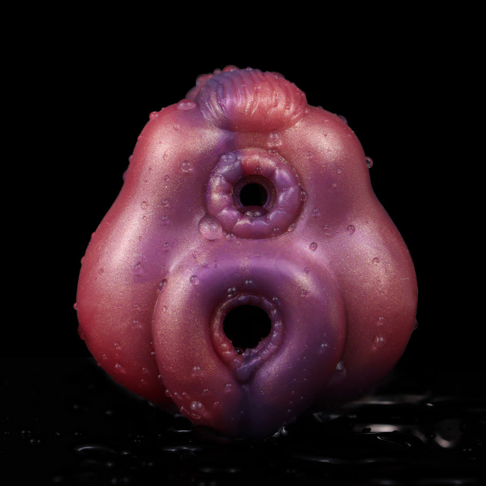 Fantasy Monster Pocket Pussy Male Masturbator - Double Hole Penis Masturbation Silicone Stroker Xoxomoving