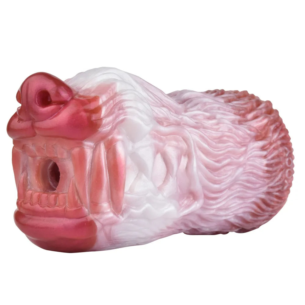Beast Vagina Pocket Pussy Male Sex Toys - Silicone Pink Oral Penis Masturbation Cup Xoxomoving