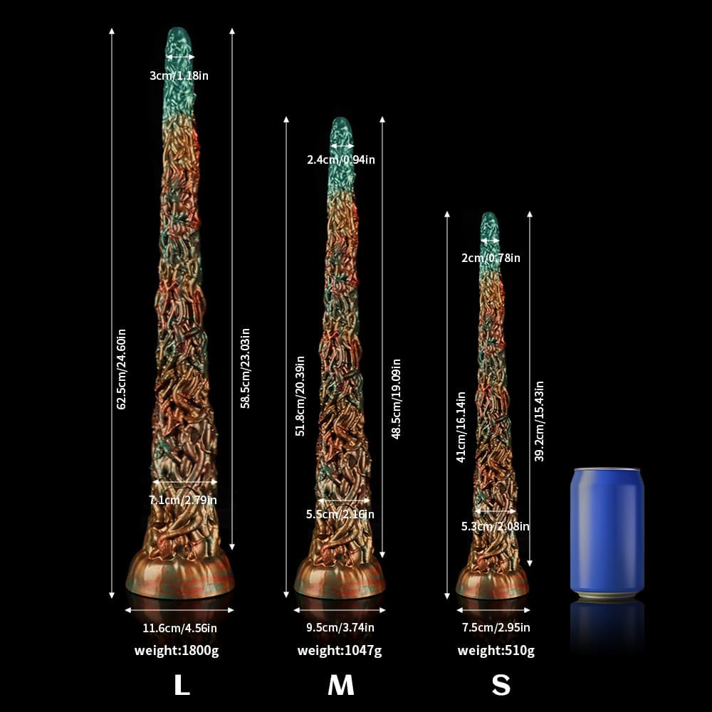 Vine Green Tentacle Dildo – Nature-Inspired Silicone Fantasy Toy