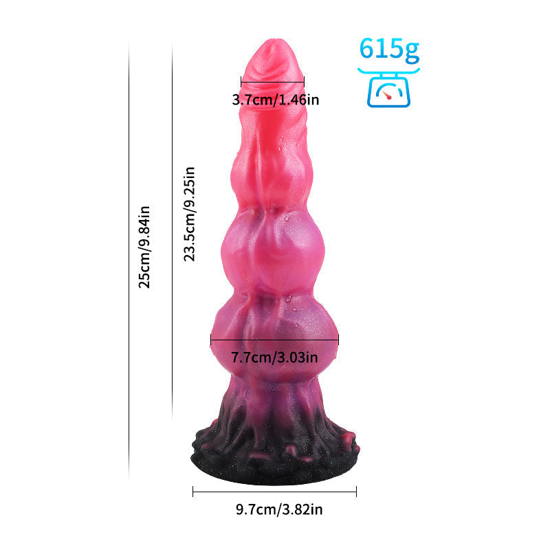 9 Inch Three Knot Macarons Fantasy Dog Dildo Xoxomoving