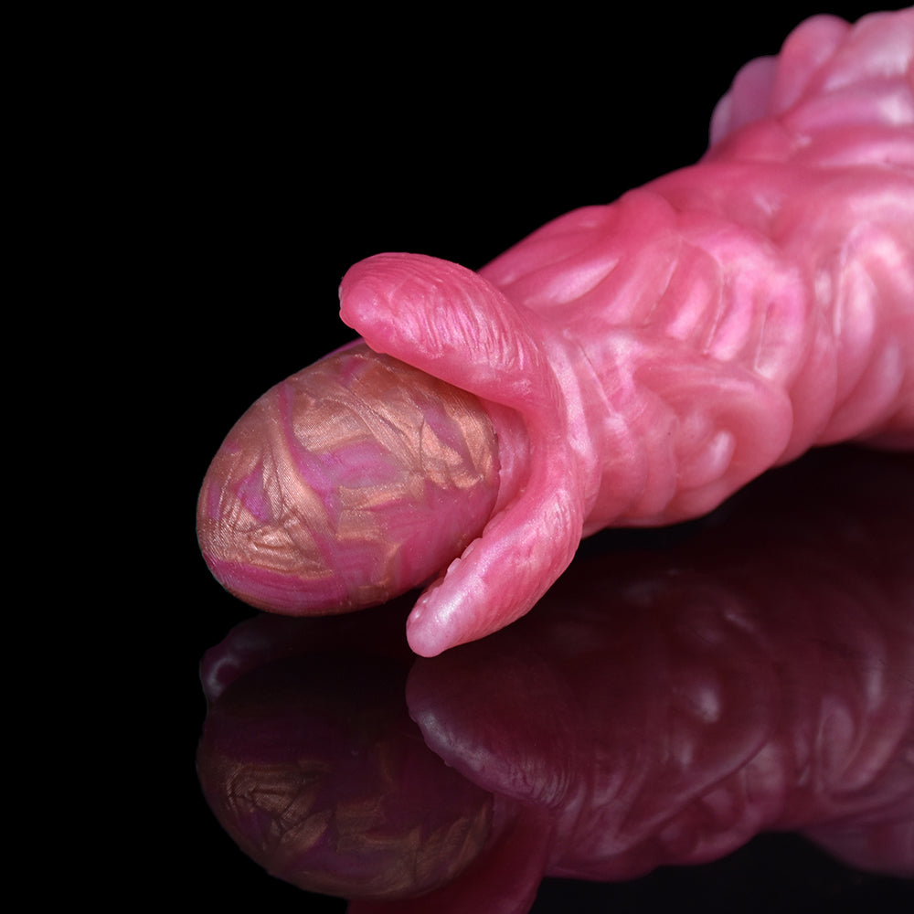 Glow in the Dark Ovipositor Dildo with Pump Alien Fantasy Design Xoxomoving