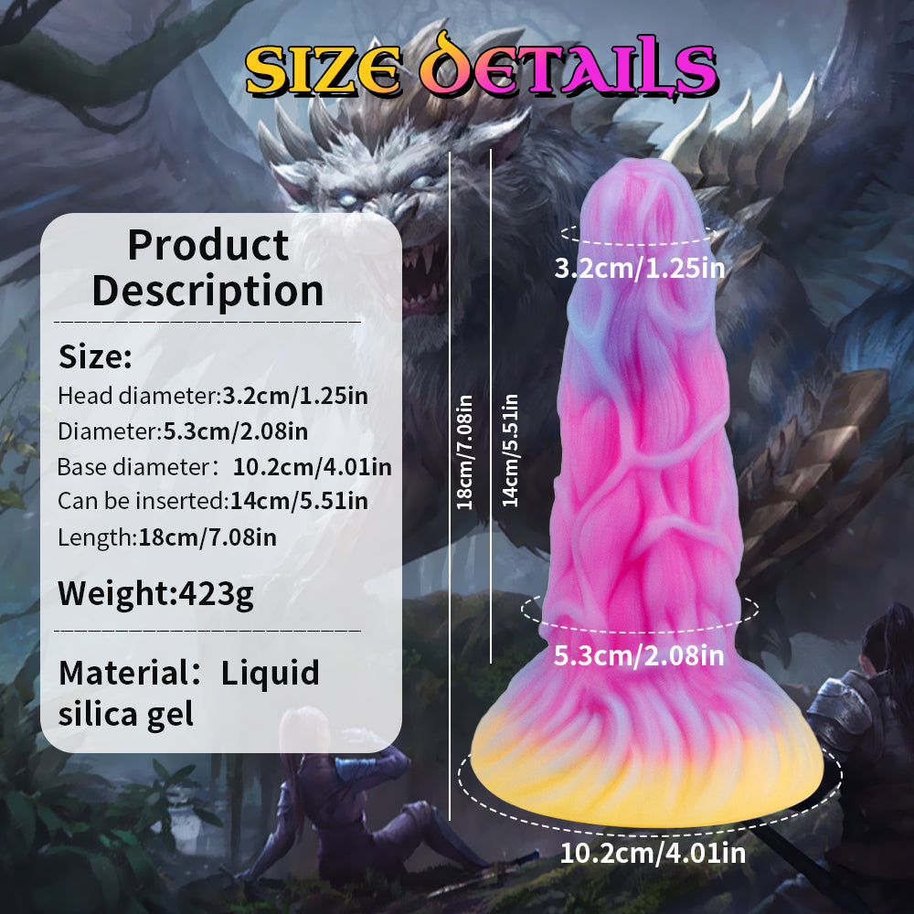 7 Inch Silicone Fantasy Lion Monster Dildo Xoxomoving