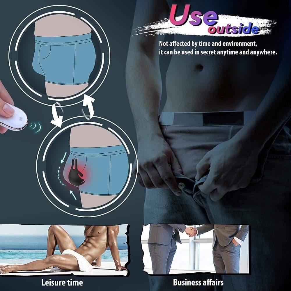 1.29" 9-Speed Vibrating Penis Ring with Remote Control Xoxomoving