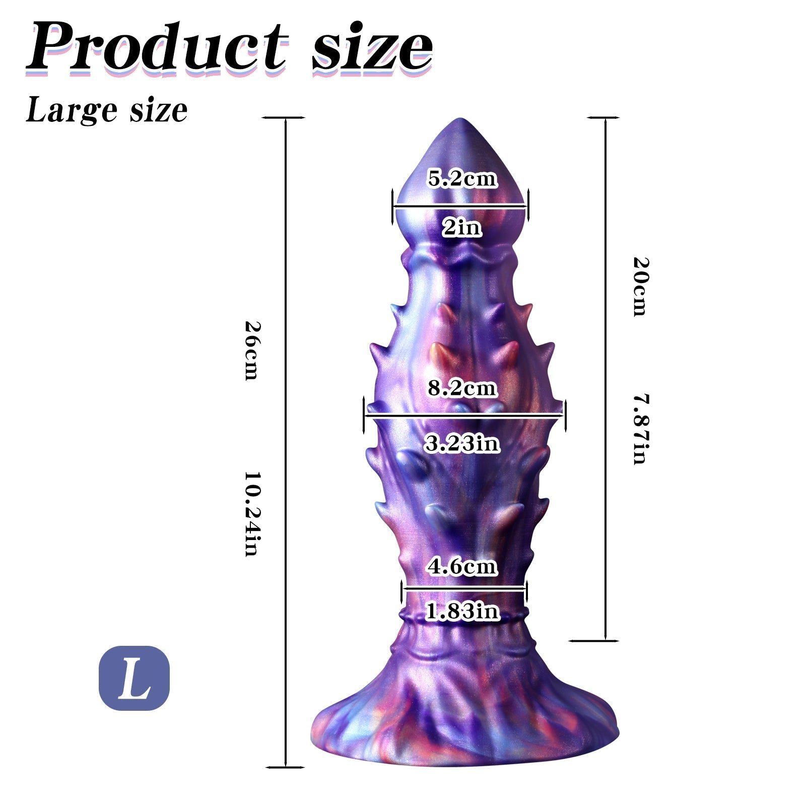 Fantasy Spiked Anal dildo 7.8 Inches Xoxomoving