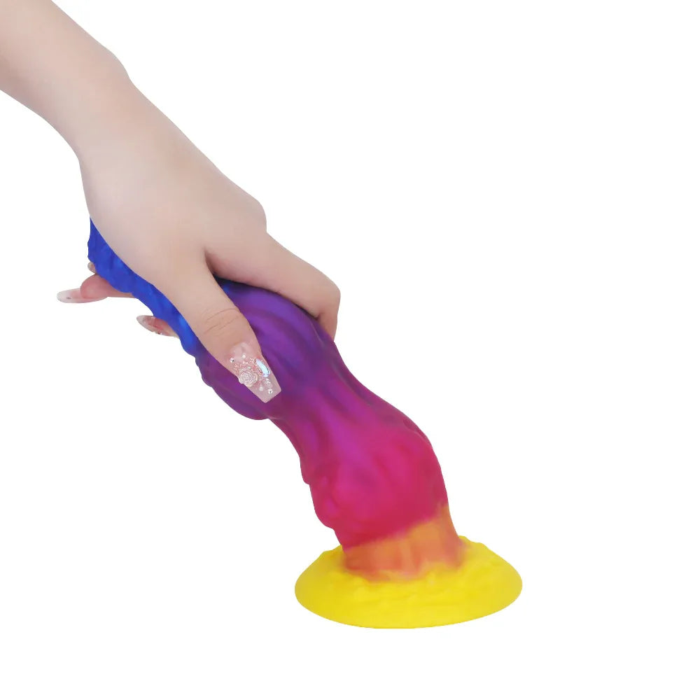 13 Inch Gradient Fantasy Monster Knot Dildo DOG KNOT LUXE