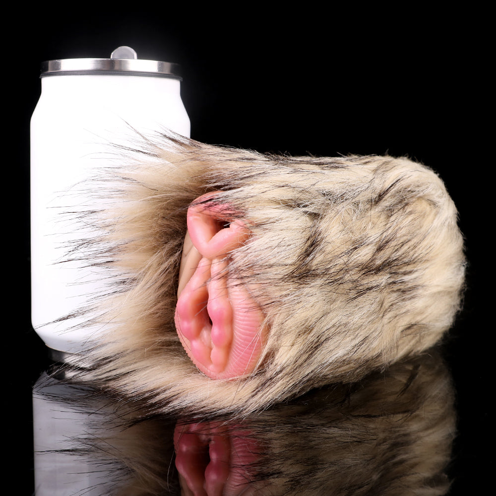 Donkey Pocket Pussy Masturbation Cup - Lifelike Animal Fur Vaginal Penis Masturbator Xoxomoving