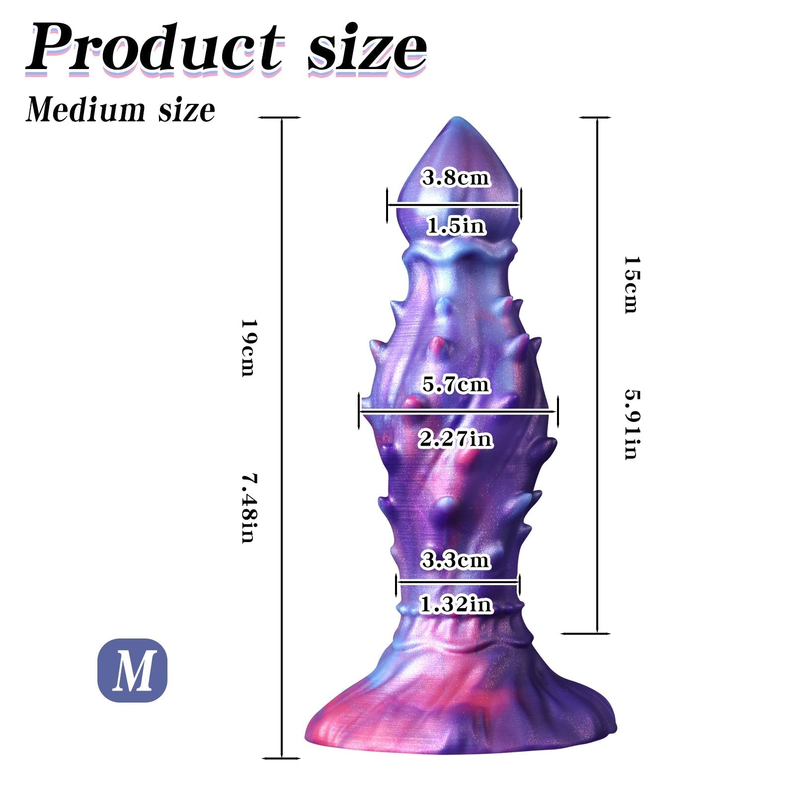 Fantasy Spiked Anal dildo 7.8 Inches Xoxomoving