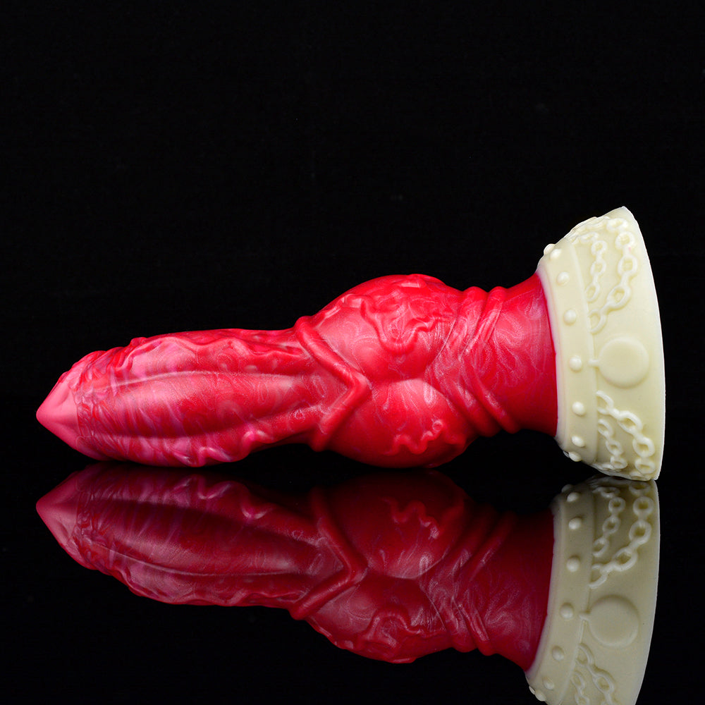 7 Inch Red Fantasy Knot Dog Dildo Xoxomoving
