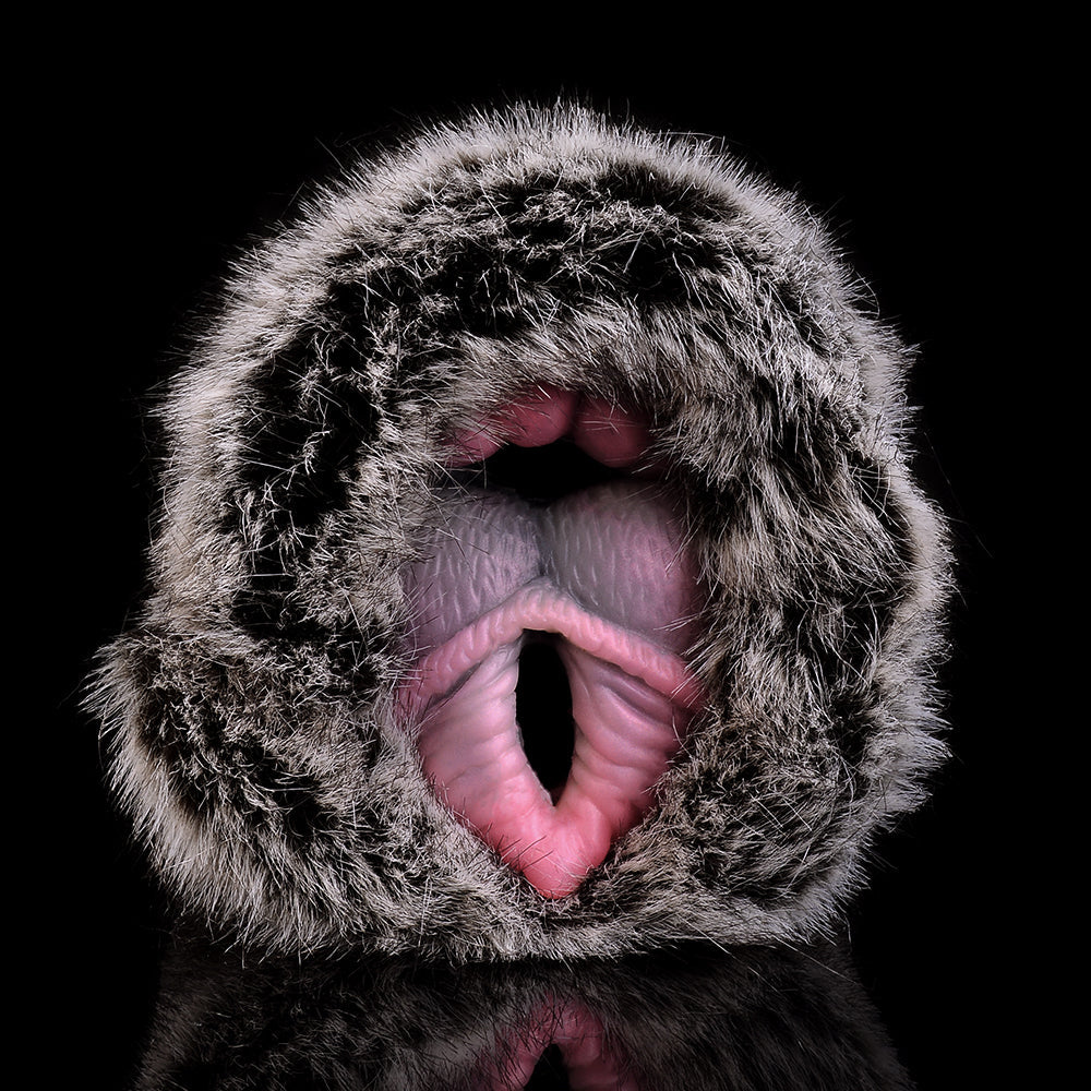Furry Sex Animal Pussies Masturbation Cup - Fantasy Latex Silicone Pocket Masturbator for Men Xoxomoving