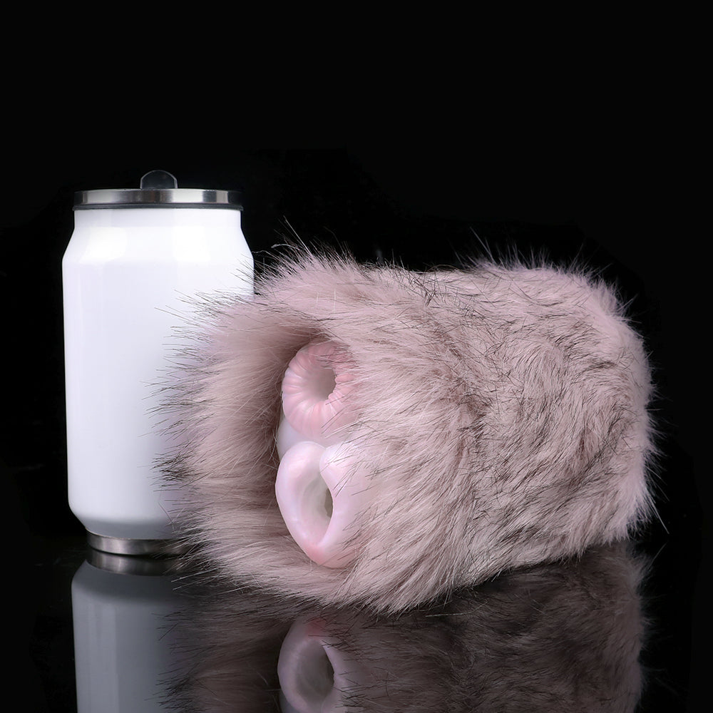 Furry Rabbit Pocket Pussy Masturbation Cup - Animal Vagina Penis Massage Sex Toy for Men Xoxomoving