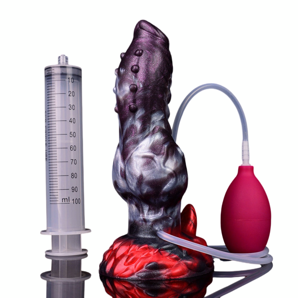 7 Inch Raised Spiked Dog Squirting Dildo Xoxomoving
