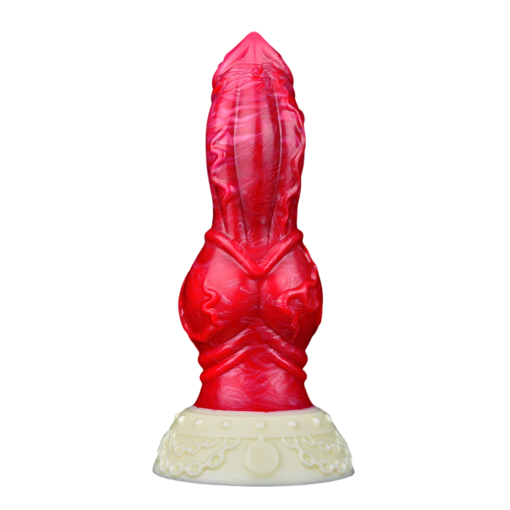 7 Inch Red Fantasy Knot Dog Dildo Xoxomoving