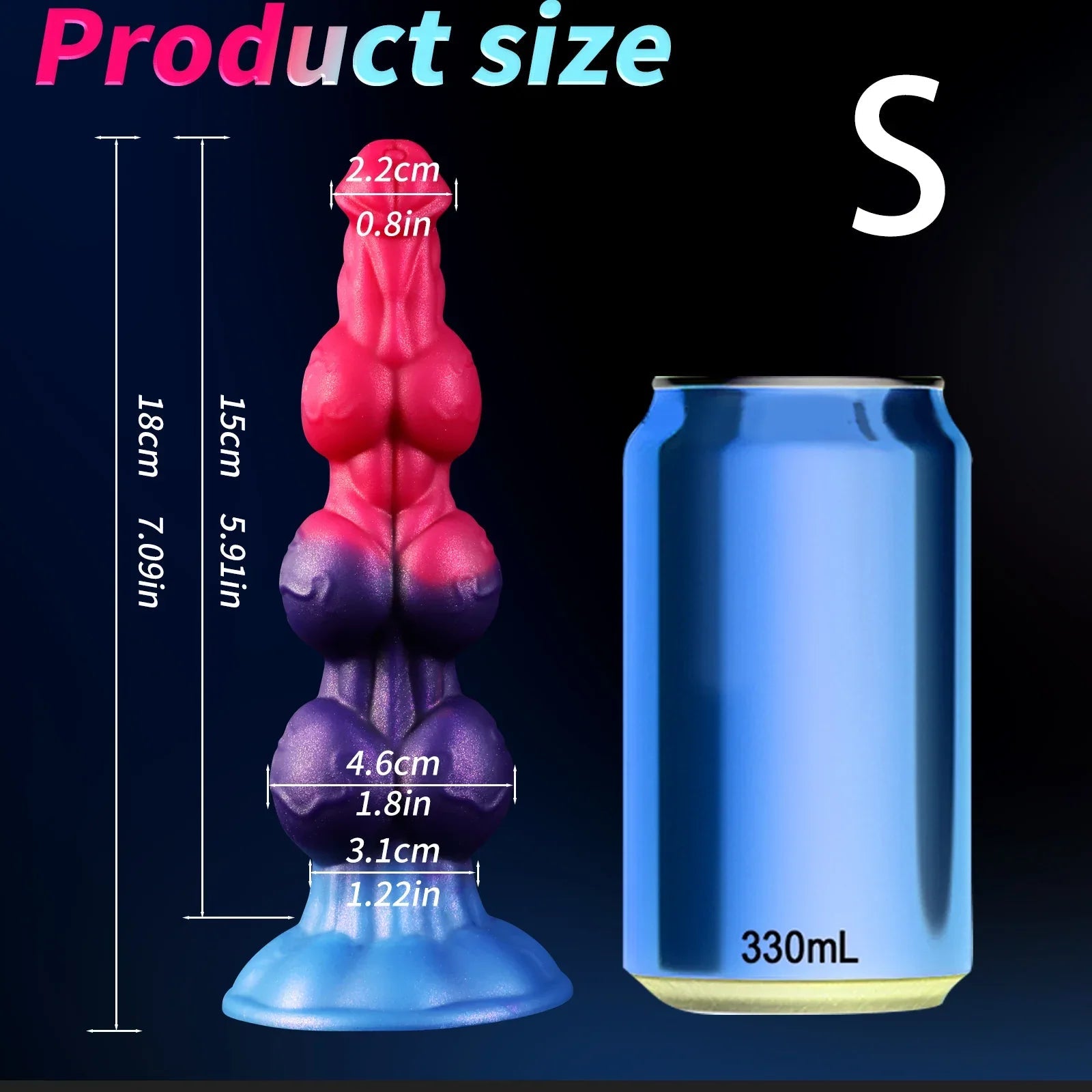11 Inch Fantasy Three Knot Dog Dildo Xoxomoving