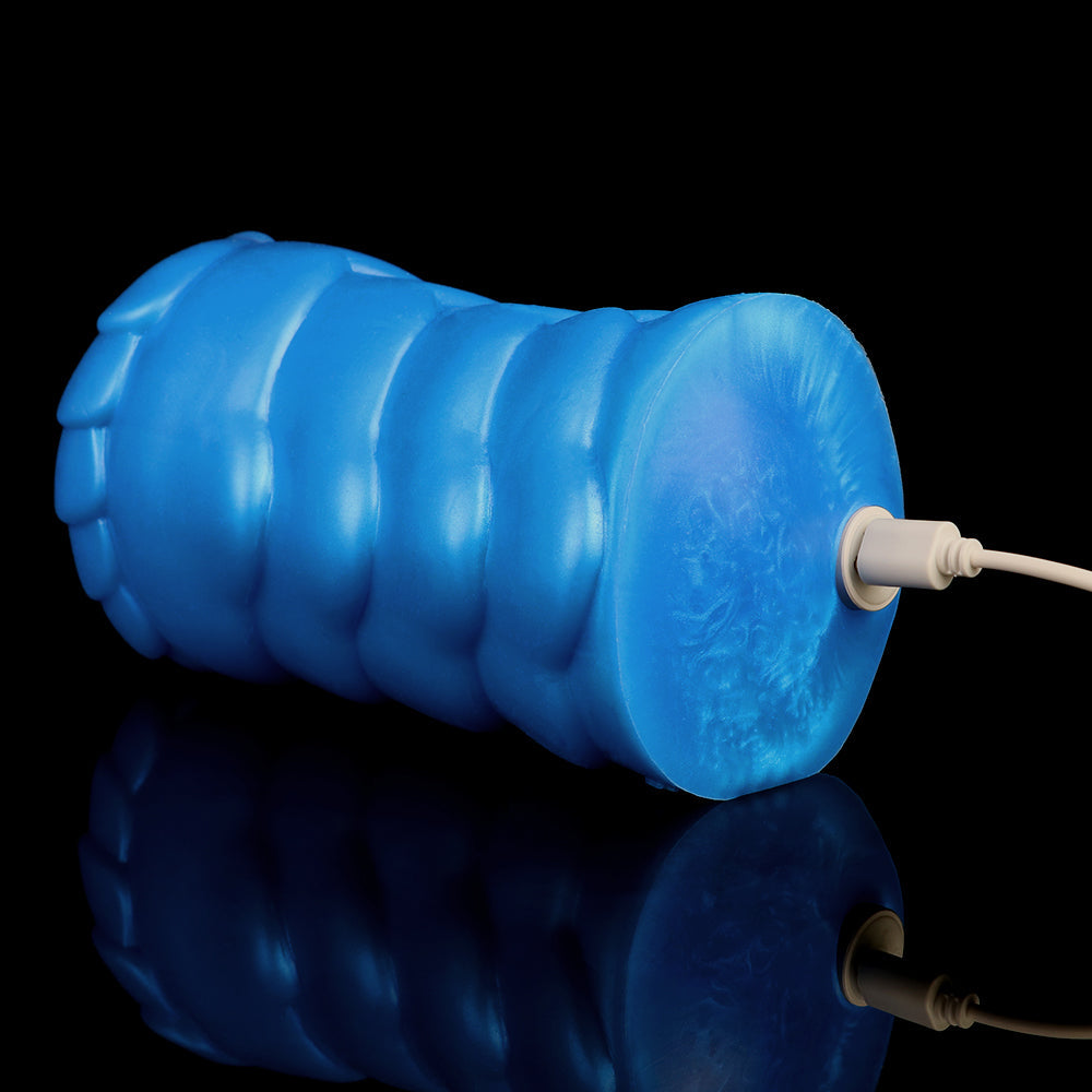 Fantasy Beast Pocket Pussy Male Sex Toy - Vibrating Bullet Dual Vaginal Penis Masturbator Xoxomoving