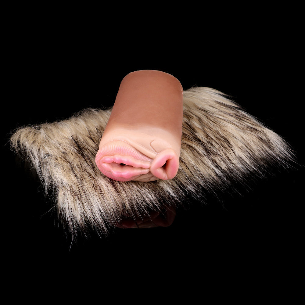 Donkey Pocket Pussy Masturbation Cup - Lifelike Animal Fur Vaginal Penis Masturbator Xoxomoving