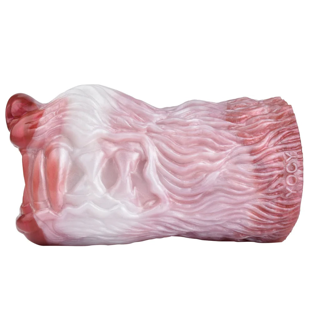 Beast Vagina Pocket Pussy Male Sex Toys - Silicone Pink Oral Penis Masturbation Cup Xoxomoving