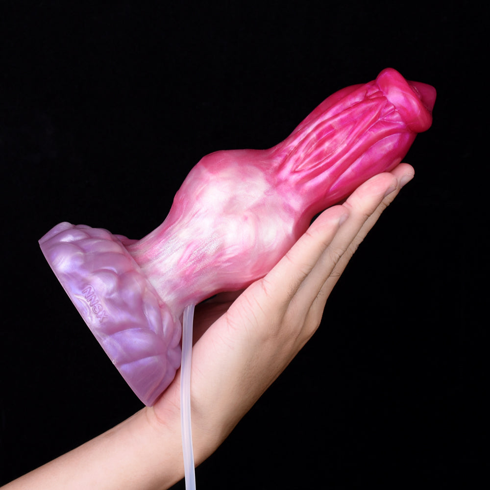 8 Inch Silicone Monster Dog Squirting Dildo Xoxomoving
