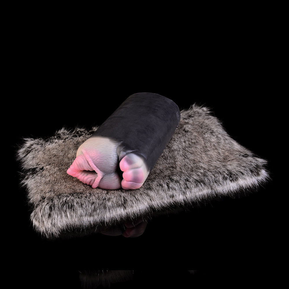 Furry Sex Animal Pussies Masturbation Cup - Fantasy Latex Silicone Pocket Masturbator for Men Xoxomoving