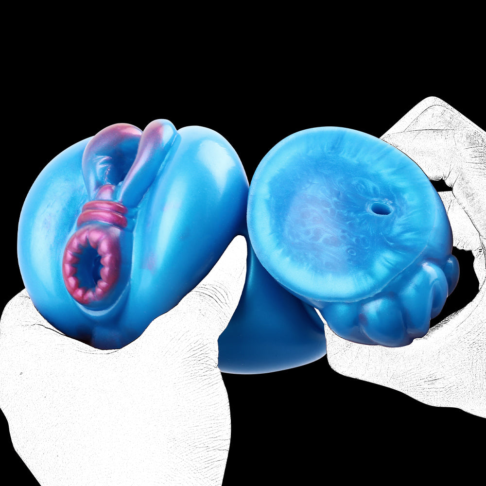 Fantasy Animal Pussy Male Masturbator - Dual Vaginal Vibrating Bullet Penis Masturbation Cup Xoxomoving