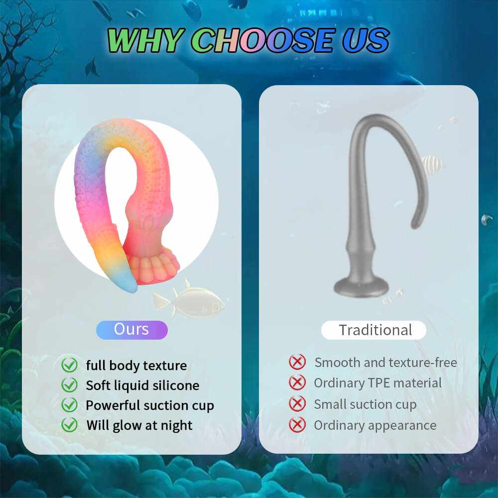 16.4 Inch Tentacle Dildo - Glow In The Dark Dildo - Fantasy Dildo Xoxomoving