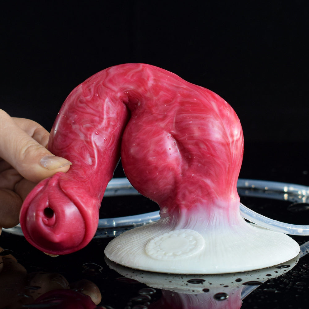 8 Inch Red Squirting Fantasy Dog Dildo Xoxomoving