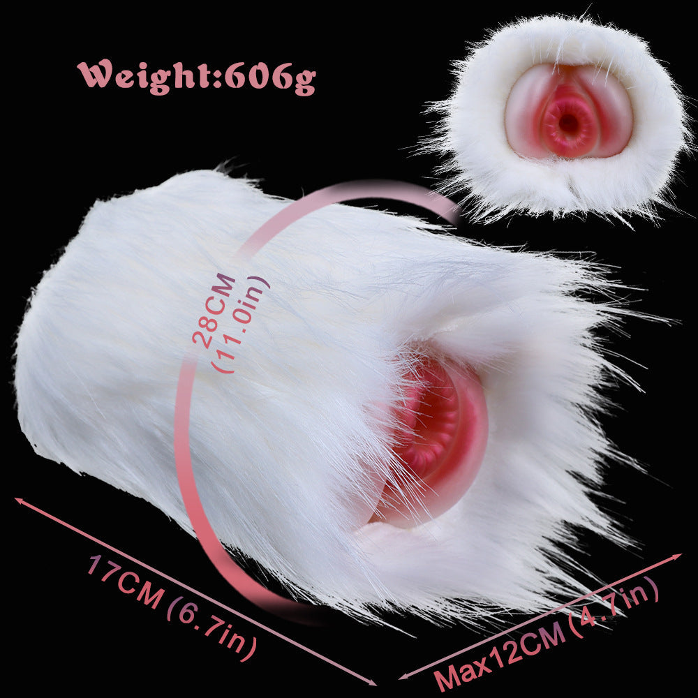 Animal Pocket Pussy Male Masturbation Cup - Lifelike Fur Monster Vaginal Penis Massage Sex Toy for Men Xoxomoving