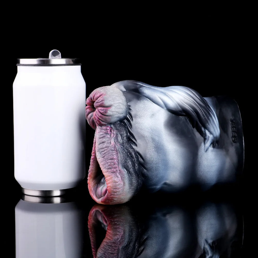 Zebra Animal Vagina Pussy Male Masturbation Cup - Pocket Realistic Silicone Penis Sex Toy Xoxomoving
