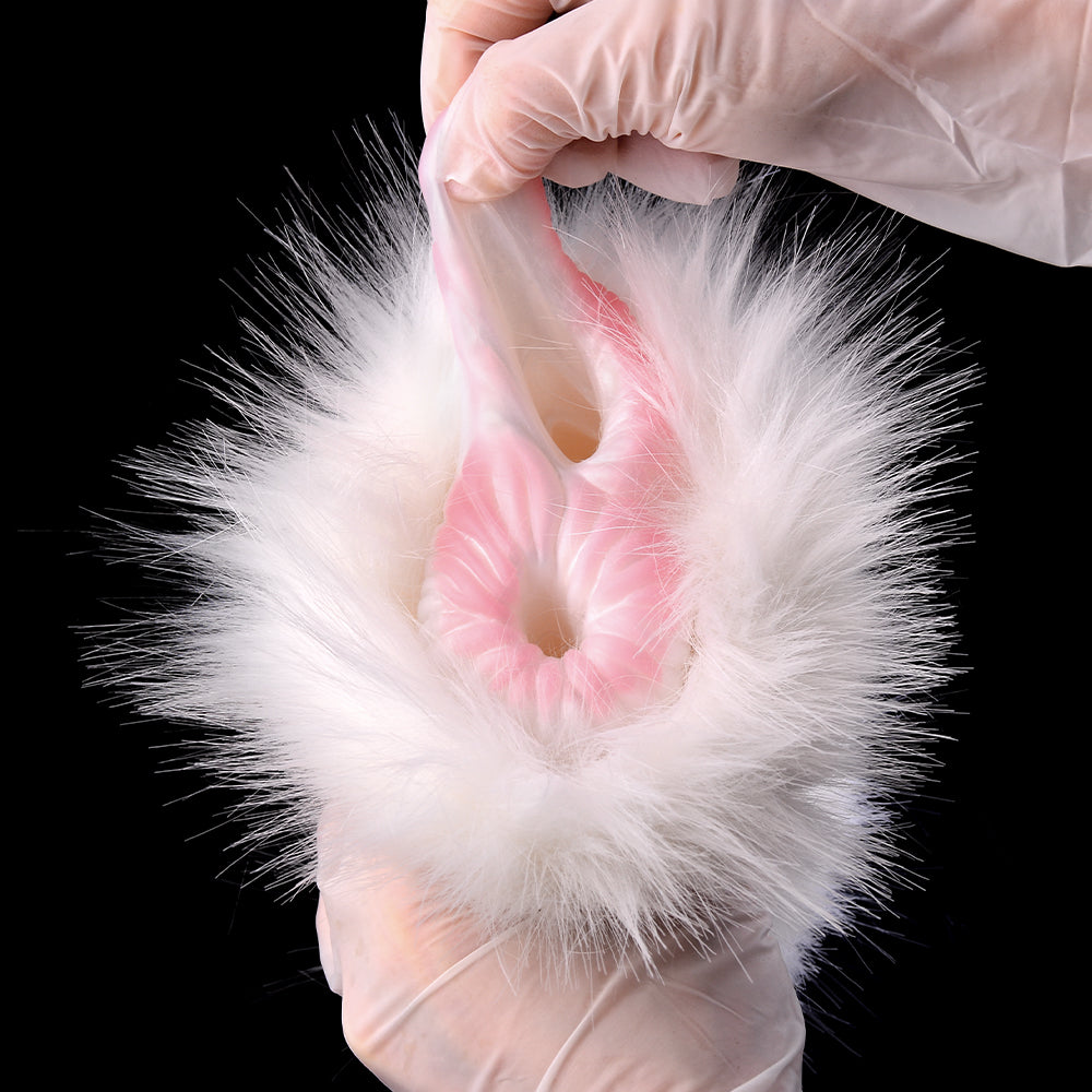 Merino Sheep Pocket Pussy Furry Sex Doll - White Fur Animal Pussies Penis Masturbator Xoxomoving