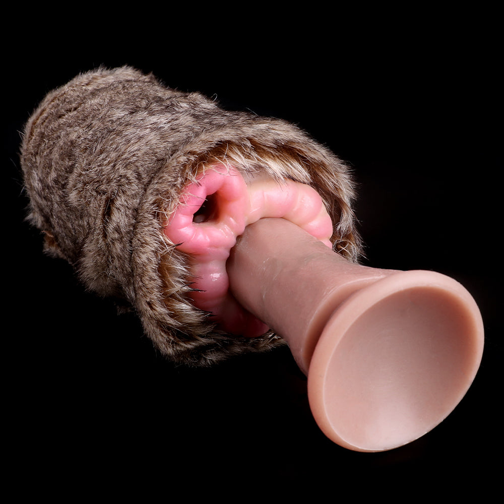 Lifelike Lion Pussy Male Masturbator - Realistic Furry Vagina Penis Masturbatiion Sex Toy Xoxomoving