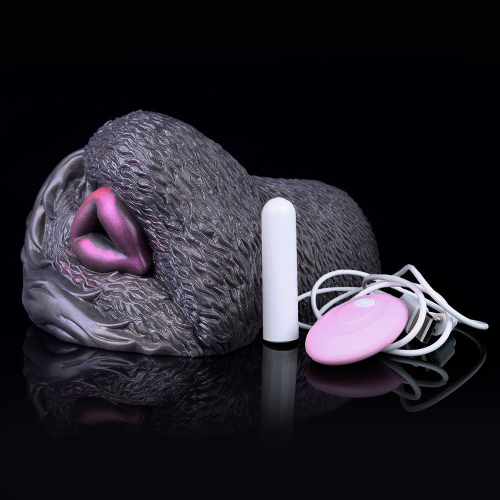 Vibrating Pussy Male Masturbator - Bullet Vibrator Penis Massage Milk Sex Toy for Men Xoxomoving