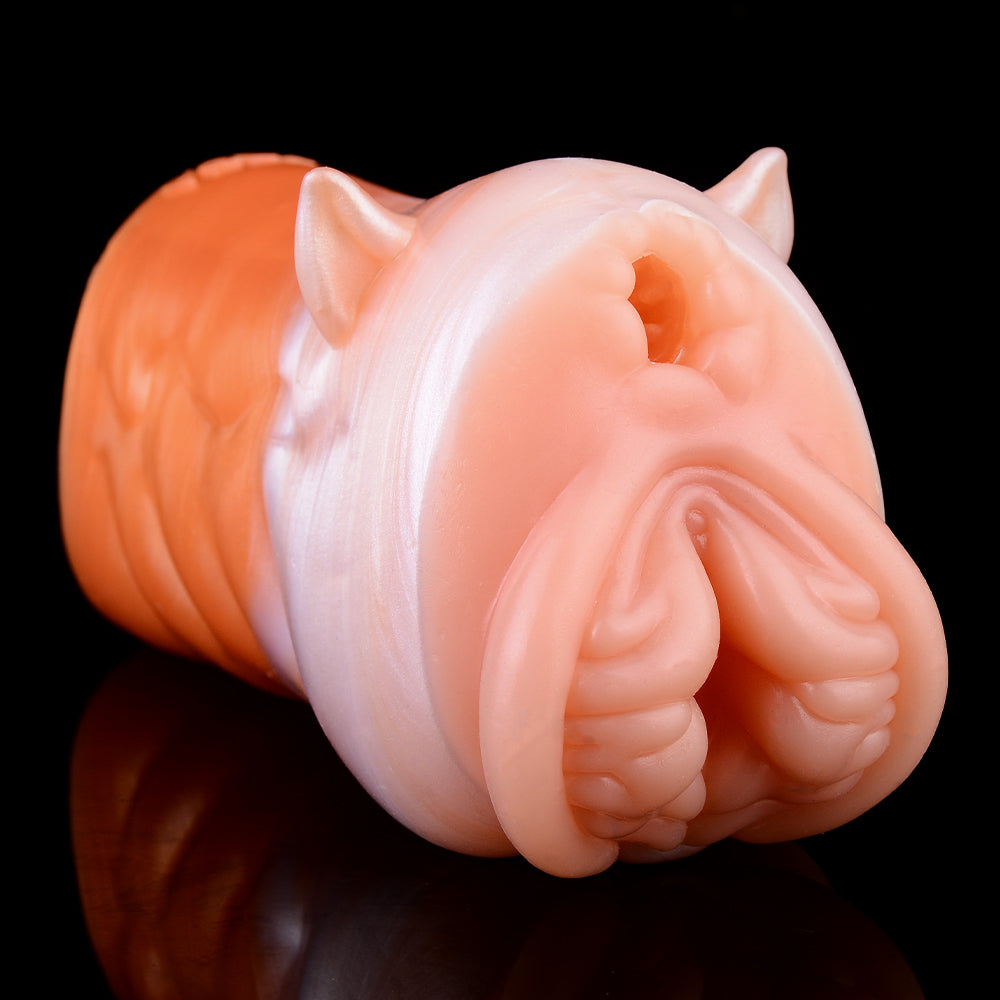 Fantasy Animal Pocket Pussy Masturbation Cup - Red Fox Realistic Vaginas Penis Blowjob Male Sex Toys Xoxomoving