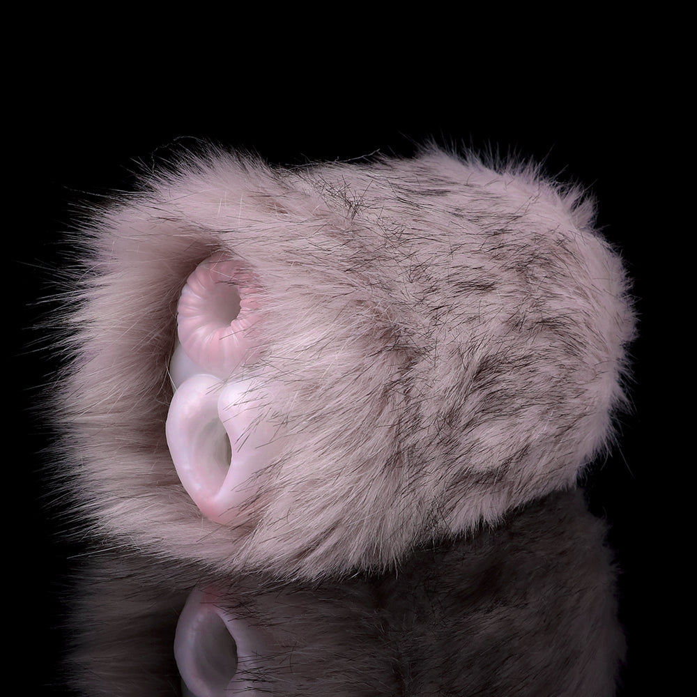 Furry Rabbit Pocket Pussy Masturbation Cup - Animal Vagina Penis Massage Sex Toy for Men Xoxomoving