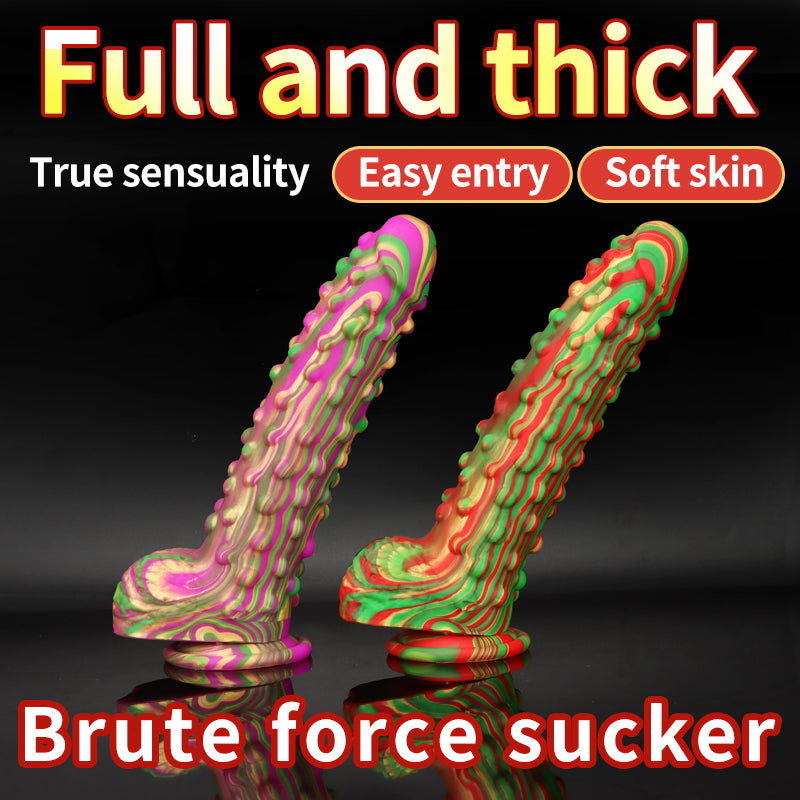Alien Spiked Silicone Dildo 8.8 Inches Xoxomoving