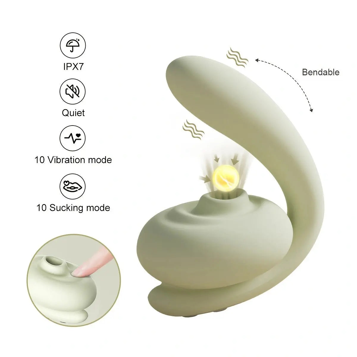 Xoxomoving - 2-in-1 Clit Sucking Vibrator for Double Pleasure Women's toy Xoxomoving