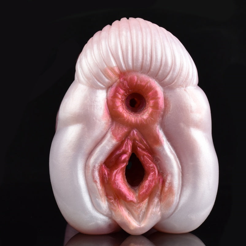 Pink Demonic Cow Pussy – Wild-Grip Silicone Pocket Masturbator Sex Toys for Men Xoxomoving