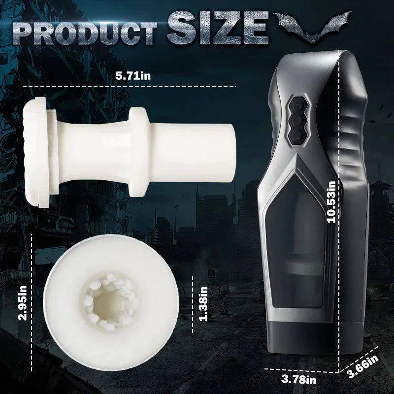 Xoxomoving Oral Male Masturbator with Thrusting, Vibrating & Window Xoxomoving